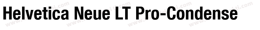 Helvetica Neue LT Pro-CondensedBold字体转换